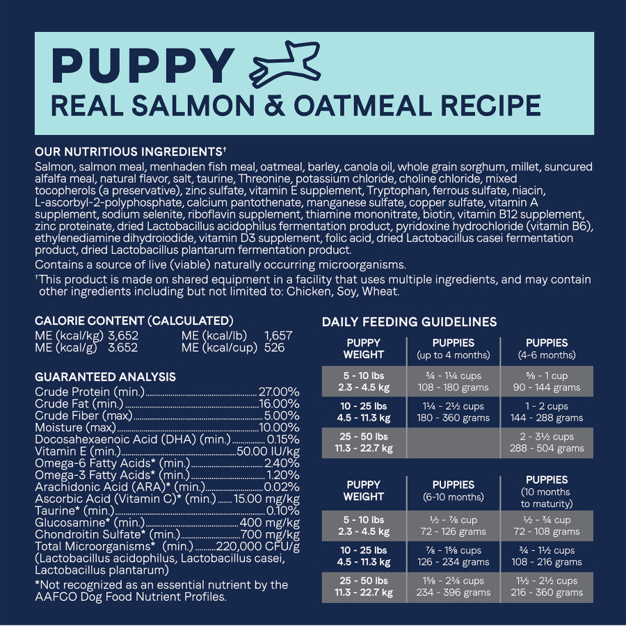 Salmon & Oatmeal, 1ea/24 lb