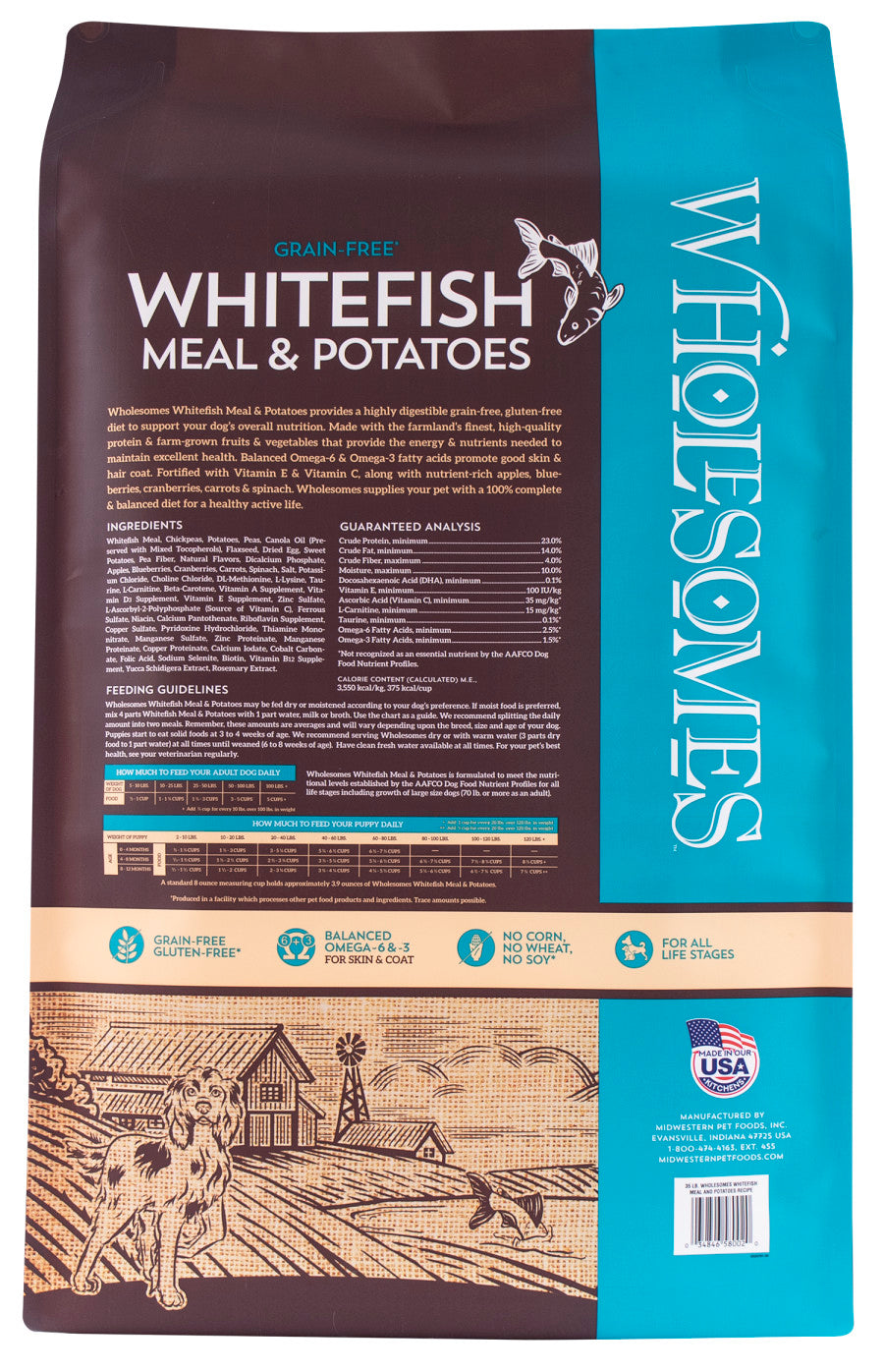 Whitefish Meal & Potatoes, 1ea/35 lb