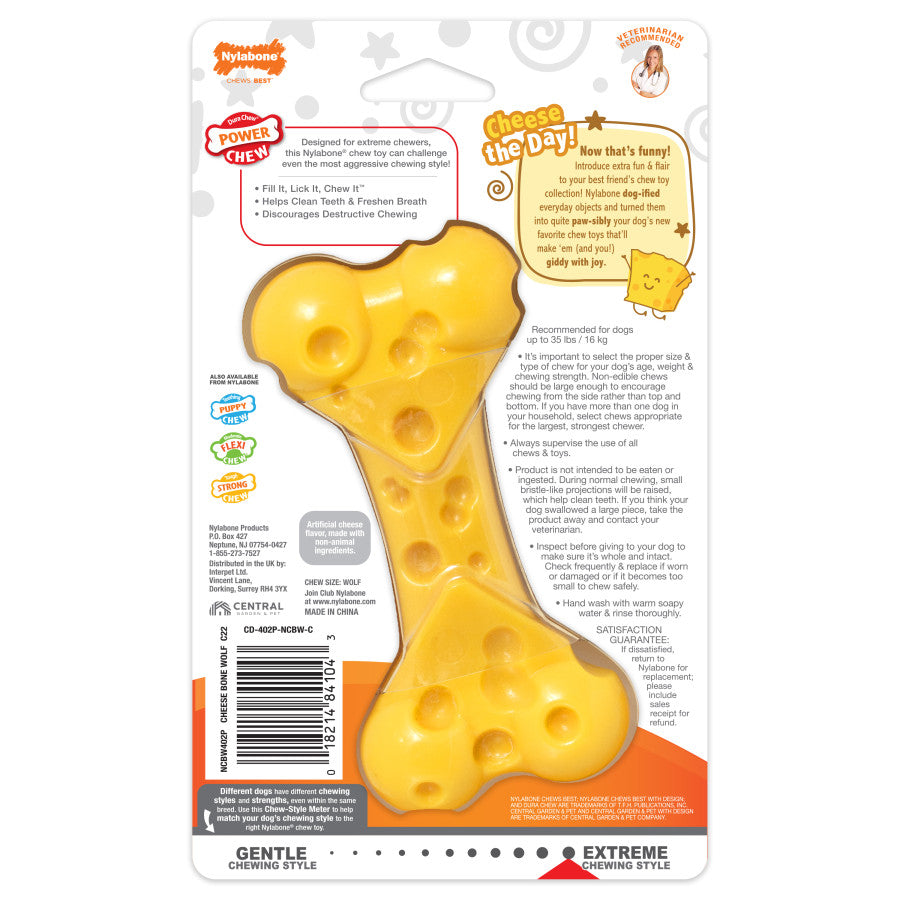 Cheese Bone, Cheese, 1ea/Medium/Wolf (1 ct)