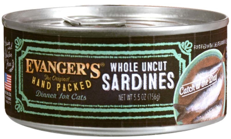 Whole Uncut Sardines, 24ea/5.5 oz, 24 pk
