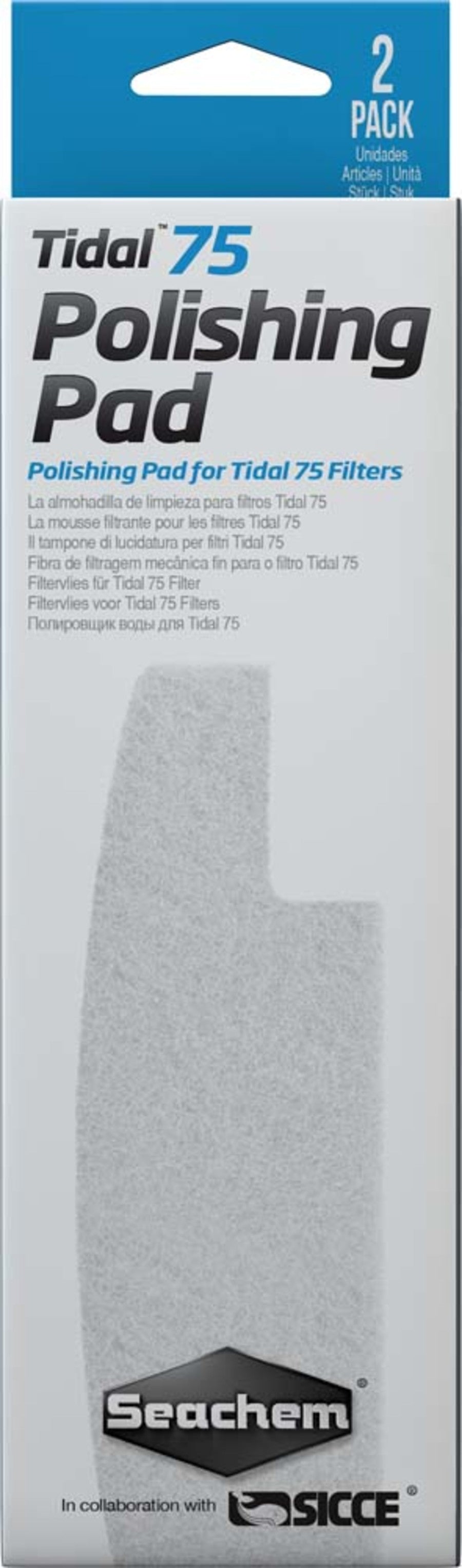 For Tidal 75 Filters, White, 1ea/2 pk
